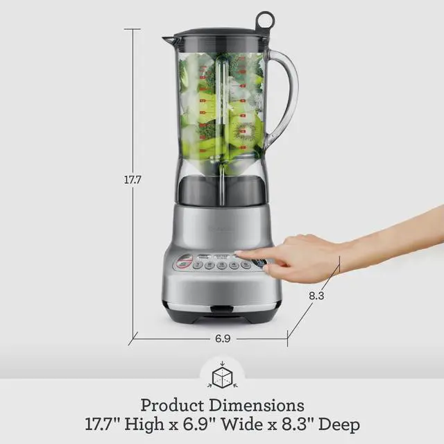 Alt view image 6 of 6 - Breville BBL620SIL Fresh and Furious Blender, Silver