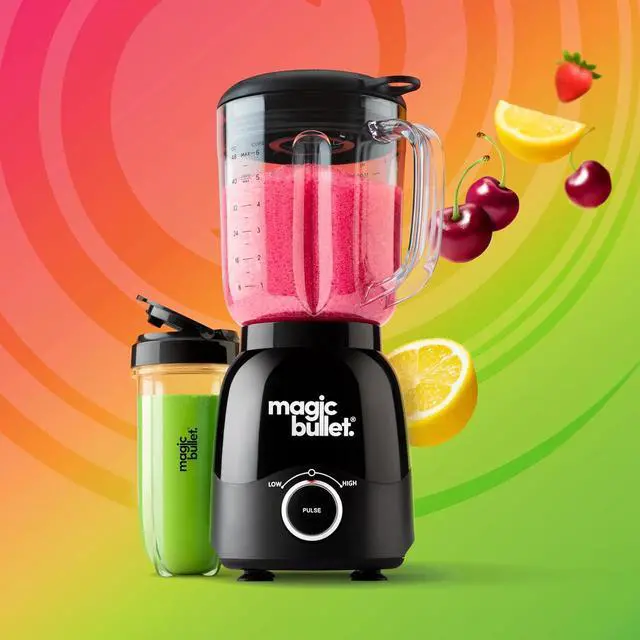 Alt view image 2 of 7 - magic bullet Combo Blender, 48oz Pitcher, Blending Cup, Simple Speed Dial  MBF50200AK