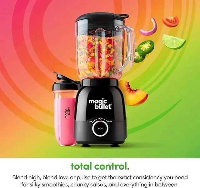 Alt view image 3 of 7 - magic bullet Combo Blender, 48oz Pitcher, Blending Cup, Simple Speed Dial  MBF50200AK