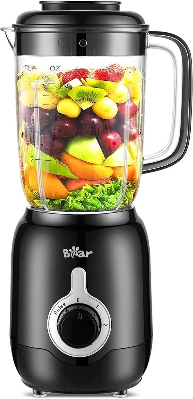 Main image of Bear Blender, 2025 New 700W Smoothie Countertop Blender with 40oz Cup for Shakes and Smoothies, 3-Speed for Crushing Ice, Puree and Frozen Fruit with Autonomous Clean