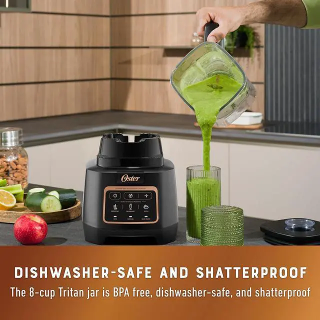 Alt view image 6 of 6 - Oster Extreme Mix Blender, 1500 Watt High Speed Blender with 10-Point Blade, 64 oz. with Auto Programs