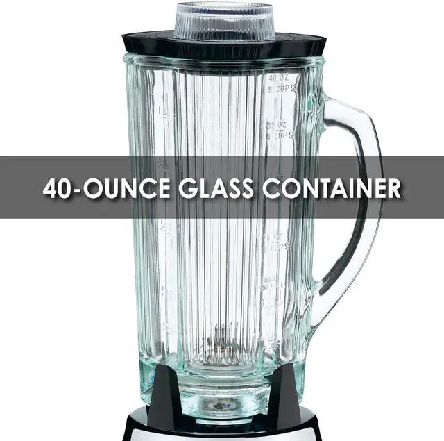 Alt view image 2 of 6 - Waring Commercial BB900G 1/2 HP Chrome Bar Blender with 40-Ounce Glass Container Silver
