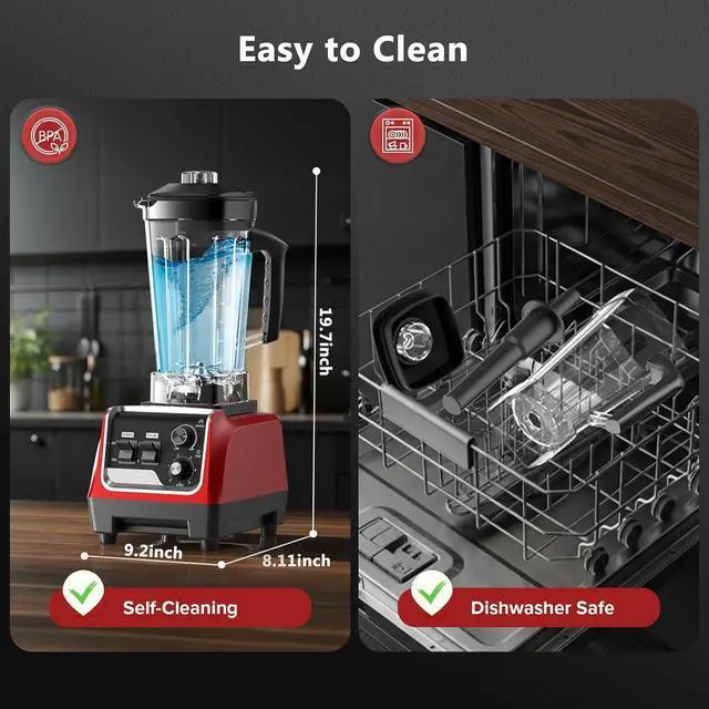 Alt view image 6 of 7 - Blender for Smoothies with 1800 Watt Motor Powerful Countertop Blenders for Kitchen 70OZ Large Capacity Smoothie Blender and Grinder Combo for Ice Crush Frozen Drinks Puree