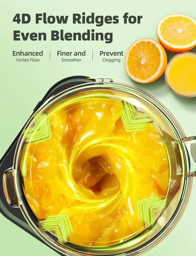 Alt view image 4 of 7 - Nuwave Infinity Commercial Blender, Heavy-Duty Smoothie Blender w/ 2.5HP Copper Motor & Laser-Cut Blades, Last 100 Years, Quick Ice Crushing, 64oz Tritan Jar, NSF Certified, 10 Speeds, Self-Cleaning