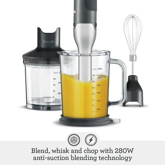 Alt view image 2 of 6 - Breville BSB510XL Control Grip Immersion Blender, Brushed Stainless Steel