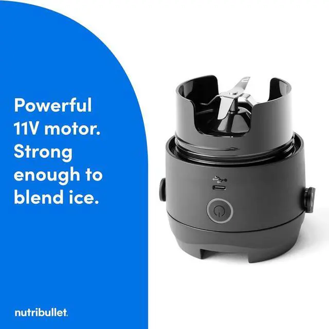 Alt view image 7 of 7 - nutribullet Flip Portable Blender with Tritan Cup, Cordless, Black, NBPB10350