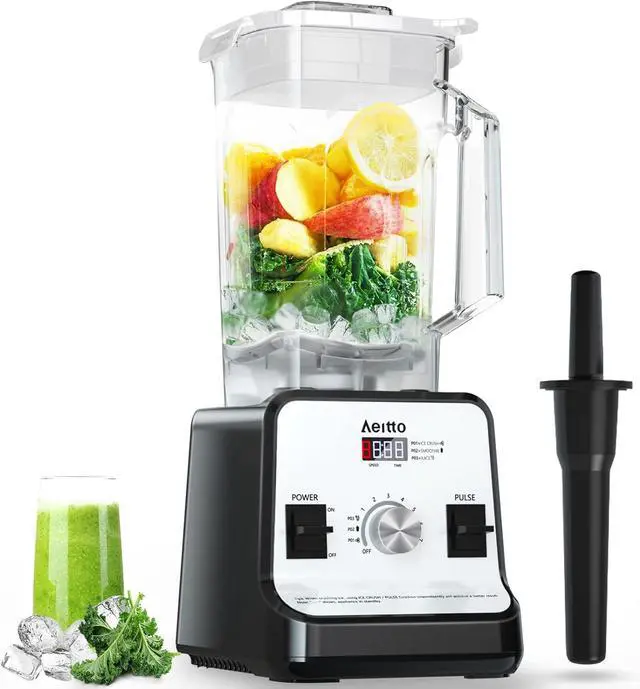 Main image of Aeitto Blender, Blenders for Kitchen with 1500-Watt Motor, 68 Oz Large Capacity, Professional Countertop Blenders for Ice Crush, Frozen Drinks, Silver