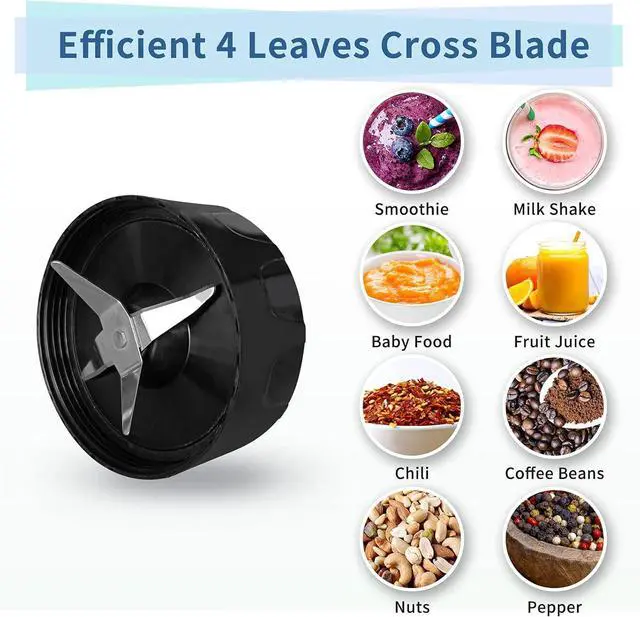 Alt view image 6 of 7 - La Reveuse Personal Size Blender 250 Watts Power for Shakes Smoothies Seasonings Sauces with 1 Piece 15 oz Cup,1 Piece 10 oz Mug,BPA-Free (Black)