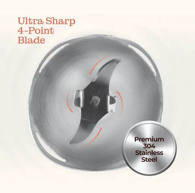 Alt view image 6 of 7 - Multi-Use Immersion Blender Set, Hand Blender with Powerful Copper Motor 800W, High Speed, Turbo Mode, 3-in-1 Handheld Blender Stick Stainless Steel Blades, Whisk, Beaker, Measuring Marks, and Chopper