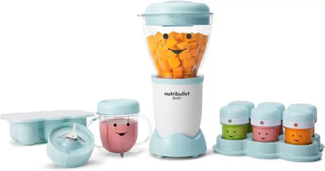 Main image of NutriBullet NBY-50100 Baby Complete Food-Making System, 32-Oz, White, Blue, Clear