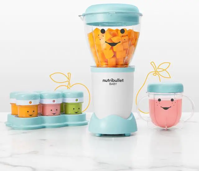 Alt view image 3 of 7 - NutriBullet NBY-50100 Baby Complete Food-Making System, 32-Oz, White, Blue, Clear