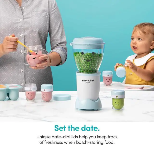 Alt view image 4 of 7 - NutriBullet NBY-50100 Baby Complete Food-Making System, 32-Oz, White, Blue, Clear