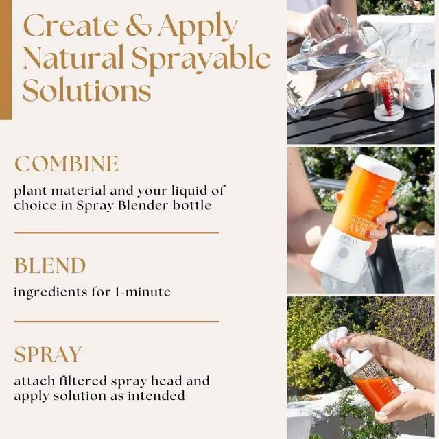 Alt view image 2 of 6 - Create Plant-Based Sprays in Minutes with Powerful Electric Blender & Glass Spray Bottle, Perfect for BBQ, Grilling & BPA-Free, Food-Grade
