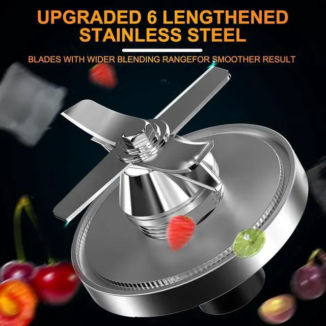 Alt view image 3 of 6 - Professional Blenders for Kitchen, 2L Large Capacity Smoothie Blender, 2200W High Power Home and Commercial Countertop Blender, 68oz BPA Free Blender for Shakes and Smoothies with Timer, Crushing Ice