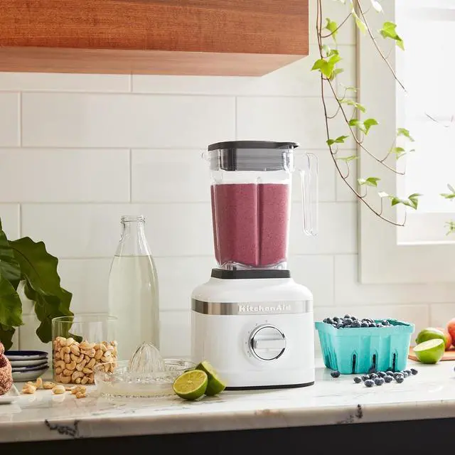 Alt view image 4 of 4 - KitchenAid K150 3 Speed Ice Crushing Blender with 2 Personal Blender Jars - KSB1332Y - White