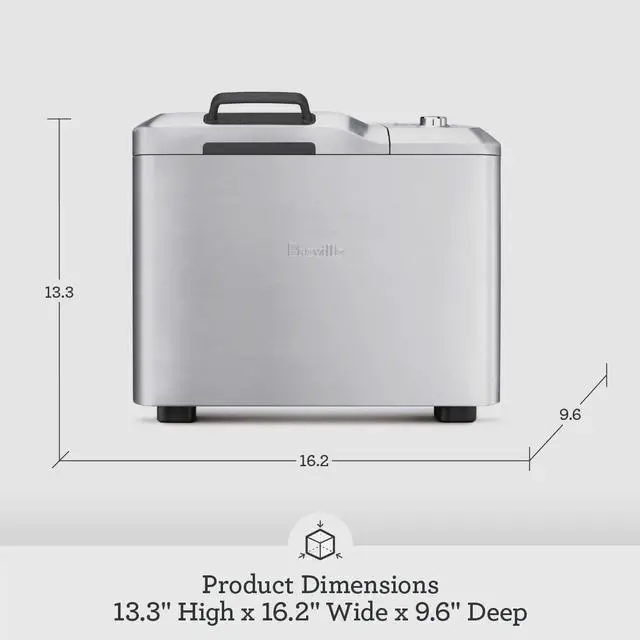 Alt view image 6 of 6 - Breville BBM800XL Custom Loaf Bread Maker Machine, Brushed Stainless Steel