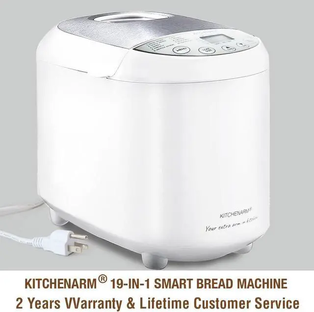 Alt view image 7 of 7 - KITCHENARM 19-in-1 HANDY Bread Machine with Homemade Cycle and Gluten Free Setting - Beginner Friendly 2LB 1.5LB 1LB White Bread Maker Machine with Recipes and Delay Timer