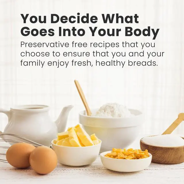 Alt view image 5 of 7 - Elite Gourmet EBM8103M Programmable Bread Maker Machine 3 Loaf Sizes, 19 Menu Functions Gluten Free White Wheat Rye French and more, 2 Lbs, Mint