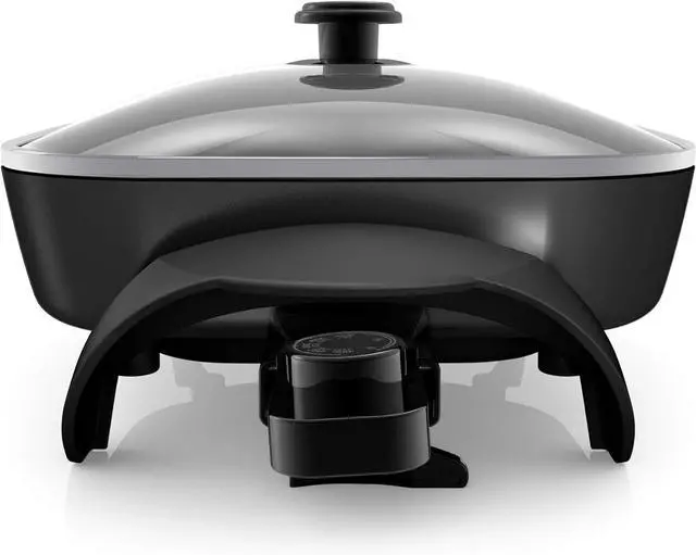 Alt view image 3 of 7 - BLACK+DECKER Electric Skillet, Variable Temperature Control, Nonstick Cooking Surface, Dishwasher Safe, Tempered Glass Lid, 12"x15"