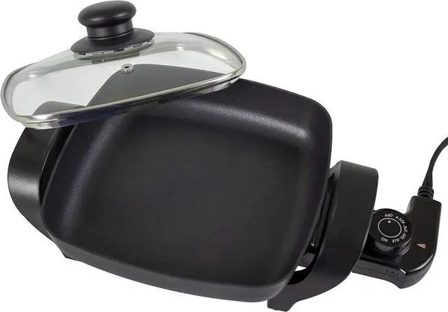 Alt view image 2 of 7 - NESCO ES-08, Electric Skillet, Black, 8 inch, 800 watts