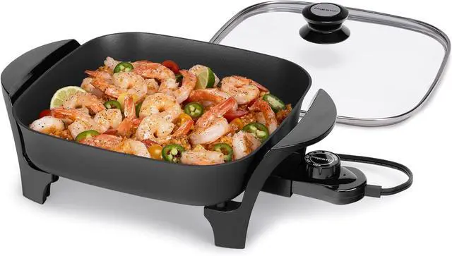 Alt view image 6 of 7 - Presto 06626 11 inch Electric Skillet w/glass lid
