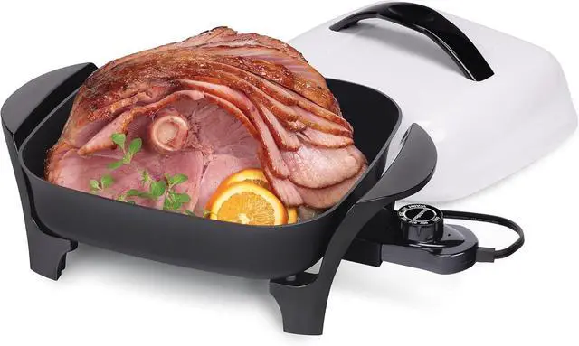 Alt view image 3 of 7 - Presto 06620 11-Inch Electric Skillet,Black/White