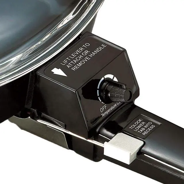 Alt view image 4 of 5 - Brentwood SK-45 6" Non-Stick Electric Skillet with Glass Lid, Black, 7.7"D x 9"W x 6.6"H