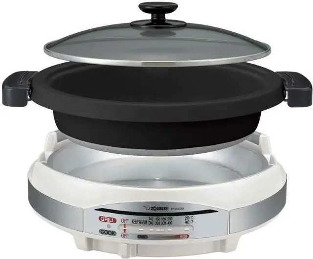 Alt view image 2 of 6 - Zojirushi EP-RAC50 Gourmet d'Expert 1350-Watt Electric Skillet