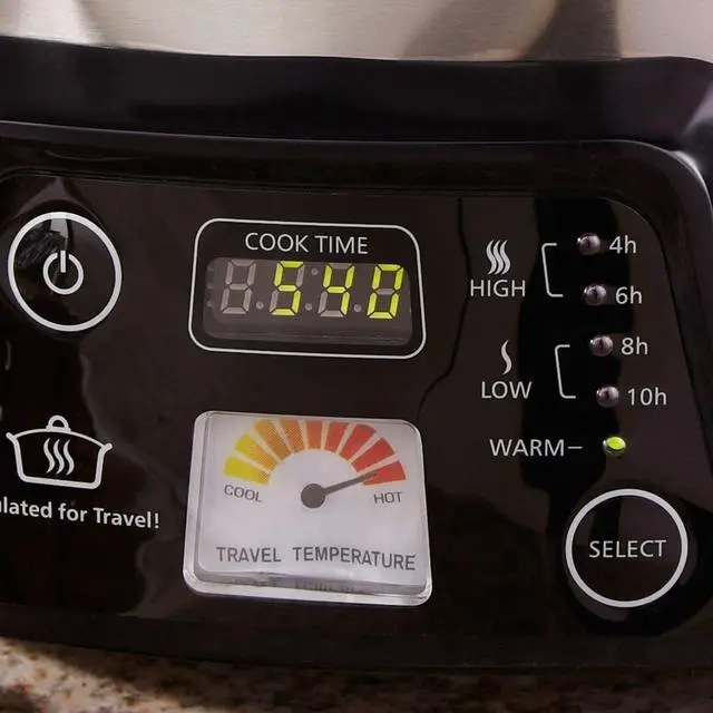 Alt view image 7 of 7 - Crock-Pot 6 Quart Cook & Carry Programmable Slow Cooker with Digital Timer Stainless Steel (CPSCVC60LL-S) pack of 1