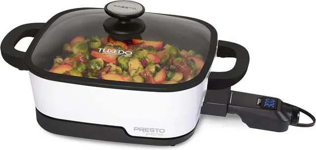 Alt view image 4 of 7 - Presto 07118 Tuxedo Digital Precision Skillet Multi-Cooker