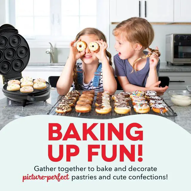 Alt view image 3 of 6 - DASH MultiMaker Treat Maker System, Mini Donuts, Waffle Bites, Mini Cupcakes - Cream
