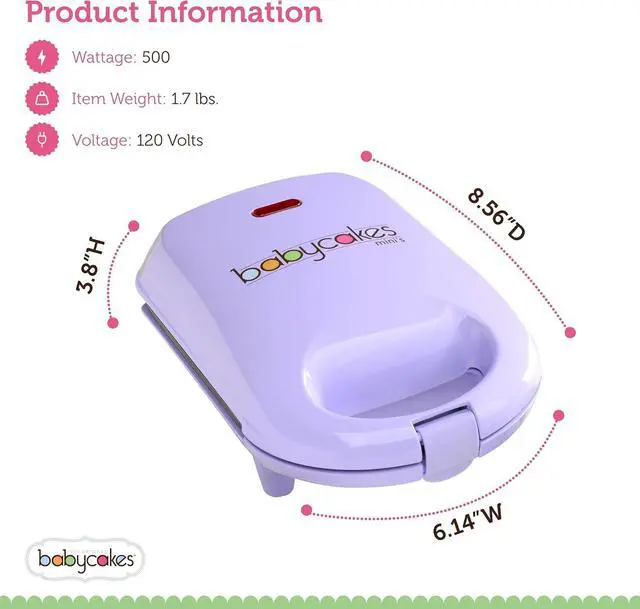 Alt view image 6 of 7 - Mini Cake Pop Maker by Select Brands - Easy-to-Use Machine - Recipes Included - Non-Stick Coating, Non-Skid Feet & Power Light - Makes 9 Cake Pops