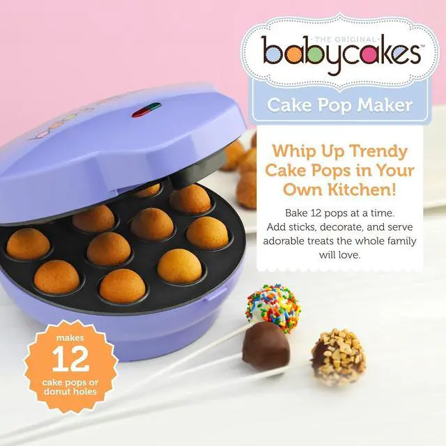 Alt view image 2 of 7 - Cake Pop Maker by Select Brands - Kit for Birthdays & More - Includes Decorating Stand & 50 Sticks - Features Non-Stick Coating - Makes 12 Cake Pops