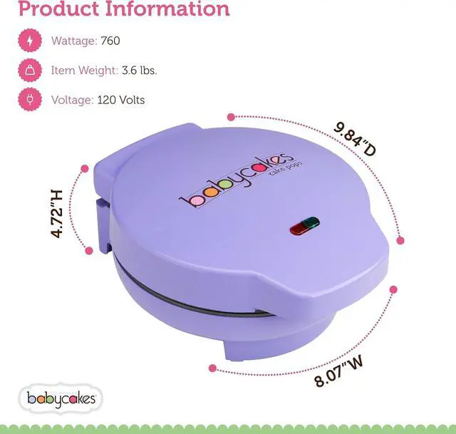 Alt view image 6 of 7 - Cake Pop Maker by Select Brands - Kit for Birthdays & More - Includes Decorating Stand & 50 Sticks - Features Non-Stick Coating - Makes 12 Cake Pops