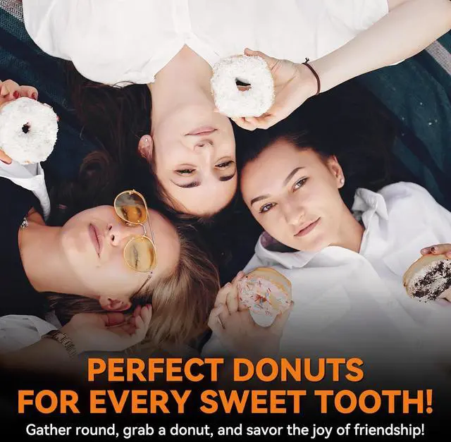 Alt view image 7 of 7 - Bakers Friend Mini Donut Maker Machine for Home, 6 x 3'' Mini Doughnut Maker Machine, Donut Maker for Kids, Maquina Para Hacer Donas, Donut Baking Pan, Donut Party, Aqua