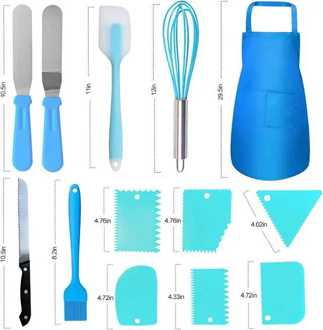 Alt view image 4 of 7 - Cake Decorating Tools Supplies Kit - 368Pcs Baking Supplies with Storage Case for Beginners - Icing Piping Bags and Tips Set For Cookies, Cupcake & Cake Frosting Fondant Decorating