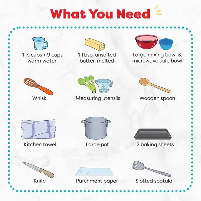 Alt view image 4 of 7 - Pretzel Making Kit - Real Cooking Set for Kids Ages 5-12+ with Recipe and Ingredients - Kids Baking Set for Girls & Boys - Great Gift for Family Bonding