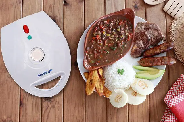 Alt view image 4 of 7 - Electric Arepa Maker and Mini Pancake Maker by StarBlue with FREE Arepa Recipes eBook - Quick and making 5 Venezuela and Colombia styles Arepas in 6 minutes AC 120V 60Hz 1200W