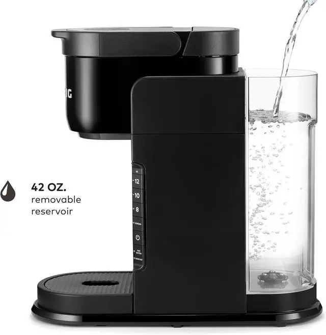 Alt view image 4 of 6 - Keurig K-Express Single Serve K-Cup Pod Coffee Maker, 3 Brew Sizes, Strong Button Feature, 42oz Removable Reservoir, Black