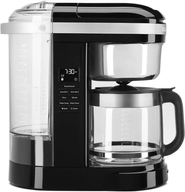 Alt view image 3 of 7 - KitchenAid 12 Cup Drip Coffee Maker with Spiral Showerhead and Programmable Warming Plate - KCM1209