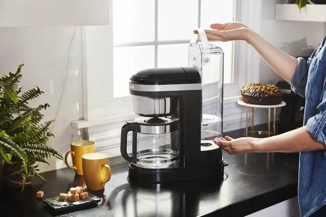 Alt view image 5 of 7 - KitchenAid 12 Cup Drip Coffee Maker with Spiral Showerhead and Programmable Warming Plate - KCM1209