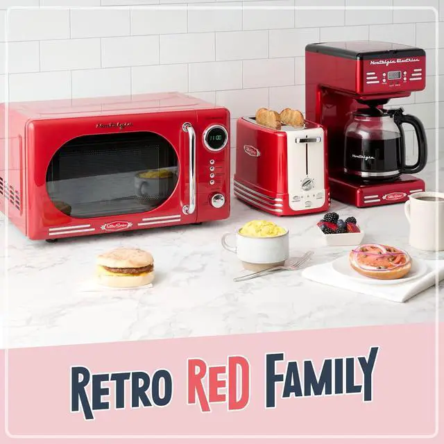 Alt view image 5 of 7 - Nostalgia Retro 12-Cup Programmable Coffee Maker With LED Display, Automatic Shut-Off & Keep Warm, Pause-And-Serve Function, Red