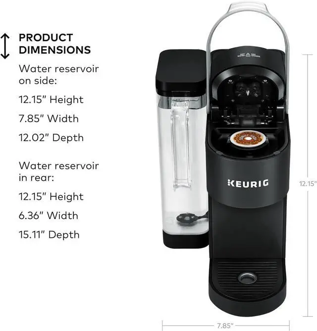 Alt view image 5 of 7 - Keurig K-Supreme Single Serve K-Cup Pod Coffee Maker, MultiStream Technology, 4 Brew Sizes, 66oz Dual-Position Removable Reservoir, Black