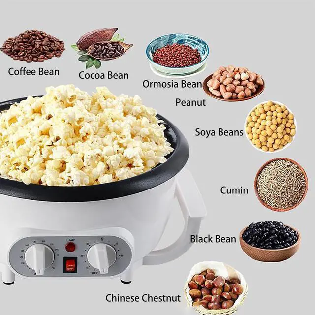 Alt view image 2 of 7 - WINB Coffee Roaster Machine for Home Use, 110V Household Electric Coffee Bean Roaster with Timer Roasting Machine Peanut Bean Home Coffee Roaster
