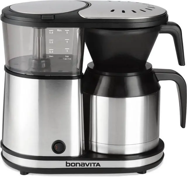 Main image of Bonavita 5 Cup Drip Coffee Maker Machine, One-Touch Pour Over, Auto Pause Brewing with Stainless Steel Double Wall Thermal Carafe, SCA Certified, Dishwasher Safe, BV1500TS
