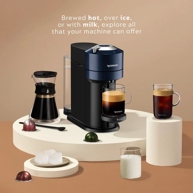 Alt view image 5 of 7 - Nespresso Vertuo Next Coffee and Espresso Maker by Breville, Navy
