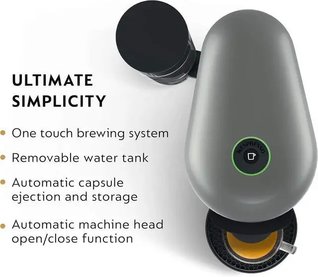 Alt view image 4 of 7 - Breville Nespresso VertuoPlus Coffee and Espresso Machine by Breville,8 ounce,Grey