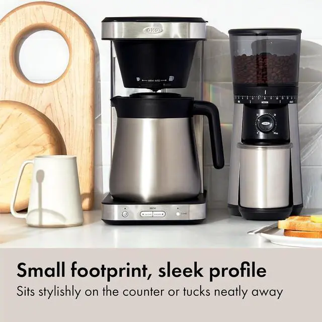 Alt view image 6 of 7 - OXO Brew 8-Cup Coffee Maker - Single-Serve & Carafe, Thermal Stainless Steel, SCA Certified