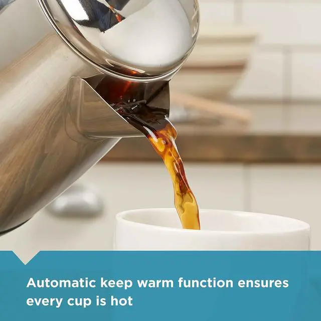 Alt view image 2 of 7 - Farberware Electric Coffee Percolator, Stainless Steel Basket, Automatic Keep Warm, No-Drip Spout, 8 Cup