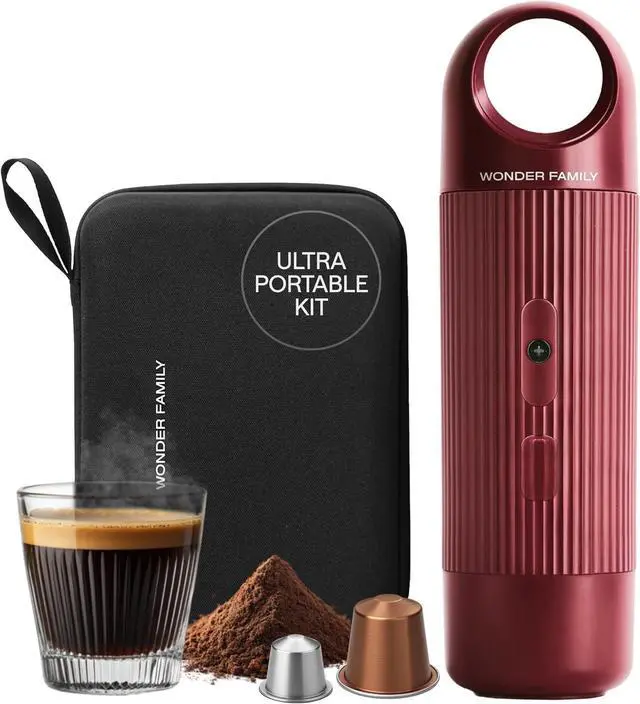 Main image of Portable Espresso Maker for Travel - Coffee Maker 5 Cup with Cold Water, 150 Cup with Preheated Water - Expresso Coffee Machine for Grounds, DG & NS Capsule - Automatic Espresso Machine, Type-C Charge
